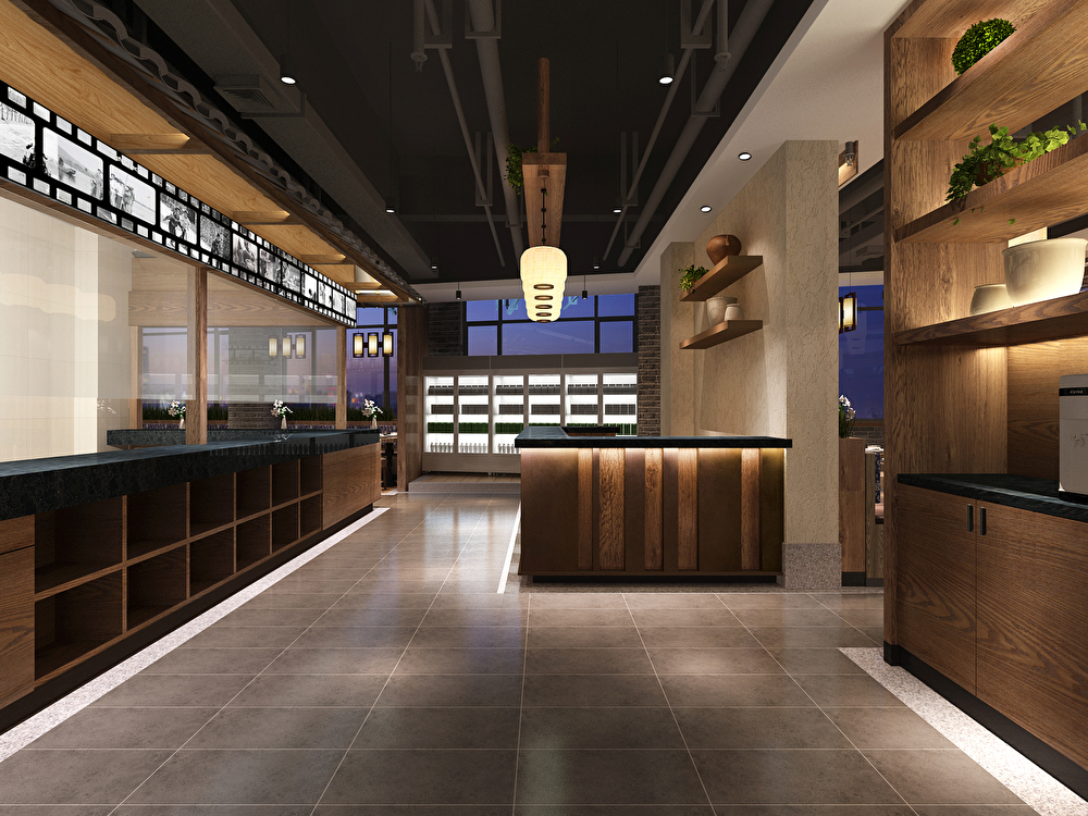 徐匯餐飲店鋪裝修設計效果-第1張圖片-上海古都建筑設計集團