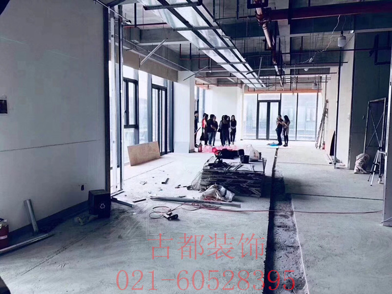 靜安區(qū)大寧國際三期辦公室裝修開工現(xiàn)場-第3張圖片-上海古都建筑設(shè)計集團(tuán)